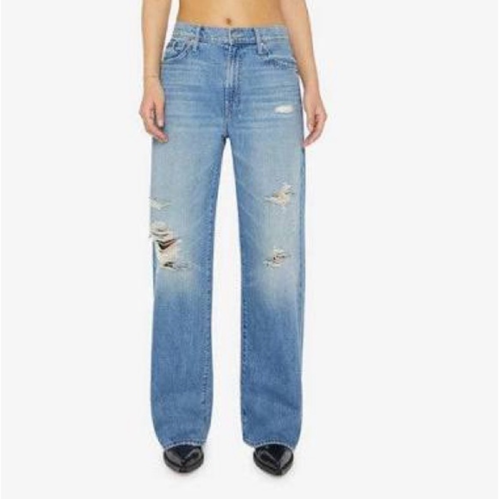 MOTHER Jeans Lil Dodger Sneak Tomorrow Always Knows Wide Leg Jeans